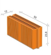 Блок перегородочный керамический 12