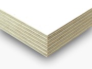 Ламинированная влагостойкая фанера ФСФ белого цвета  6.5 мм,  9, 5 мм,  1